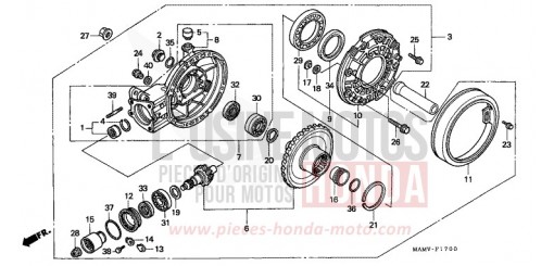ENGRENAGE MENE DE SORTIE GL1500AV de 1997